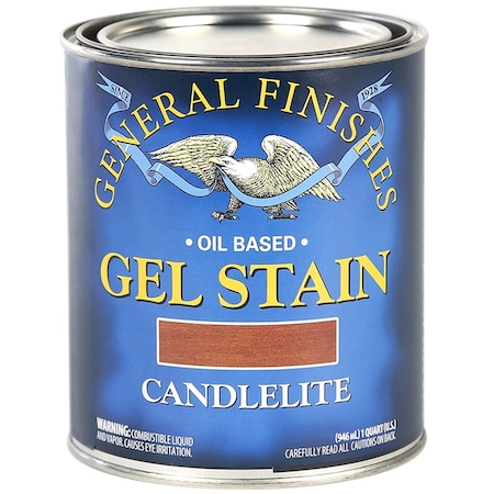 General Finishes 1 Qt Candlelite Gel Stain Oil-Based Heavy Bodied Stain CQ
